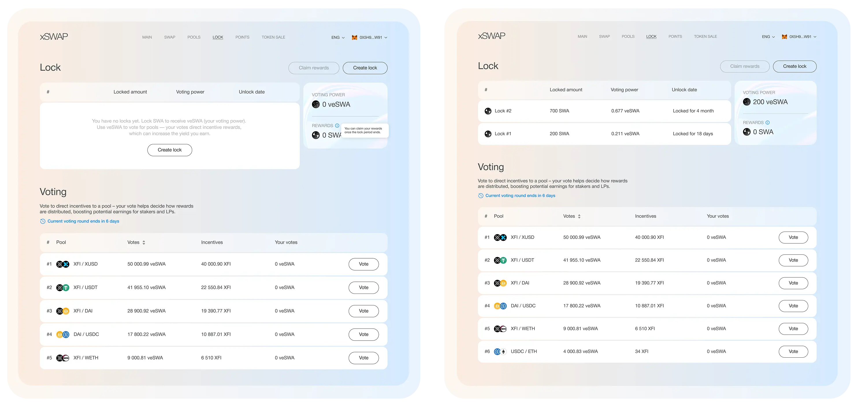 Lock + Voting Showcase